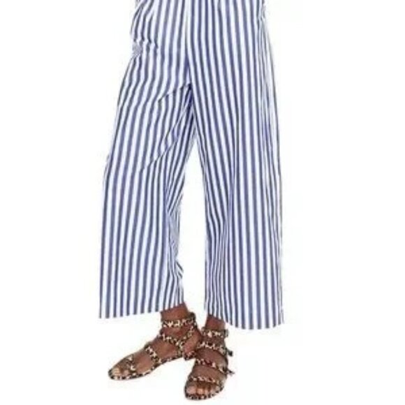 J. Crew Striped Halter Wide Leg Jumpsuit - Picture 4 of 9
